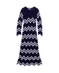 Women's Marine Inspired Crochet Dress, Horizon - 1