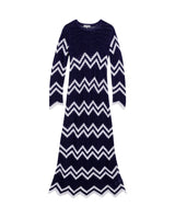 Women's Marine Inspired Crochet Dress, Horizon - 1
