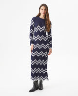 Women's Marine Inspired Crochet Dress, Horizon - 3