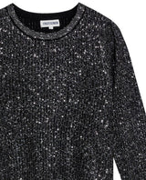 Women's 3D Architectural Sequined Sweater, Moonlight - 7