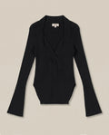 Women´s Slim V-Neck Top - Black 63_794G307_NEG194007_3