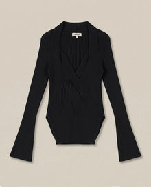 Women´s Slim V-Neck Top - Black 63_794G307_NEG194007_3