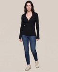 Women´s Slim V-Neck Top - Black 63_794G307_NEG194007_4