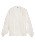 Womens Long Oversized Cardigan Fringe - Raw 63_794G500_CRU110103_3