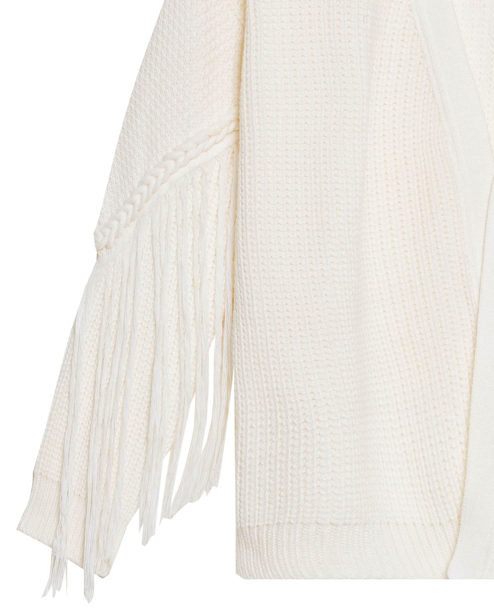 Womens Long Oversized Cardigan Fringe - Raw 63_794G500_CRU110103_8