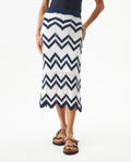 Women's Artisanal Crochet 2-Piece Set Midi Skirt in Polyester-Cotton Blend, Twilight - 2