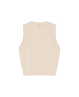 Women's Metal Stud Boho Perforated Knit Vest in Viscose-Polyamide Blend - 5