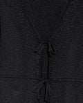 Women's Silver Thread Bow Detail Cardigan in Viscose-Polyester Blend - 7