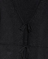 Women's Silver Thread Bow Detail Cardigan in Viscose-Polyester Blend - 7