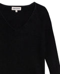Women's Long Sleeve Heart-Shape V-Neck Knit Top, Compass - 7