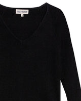 Women's Long Sleeve Heart-Shape V-Neck Knit Top, Compass - 7