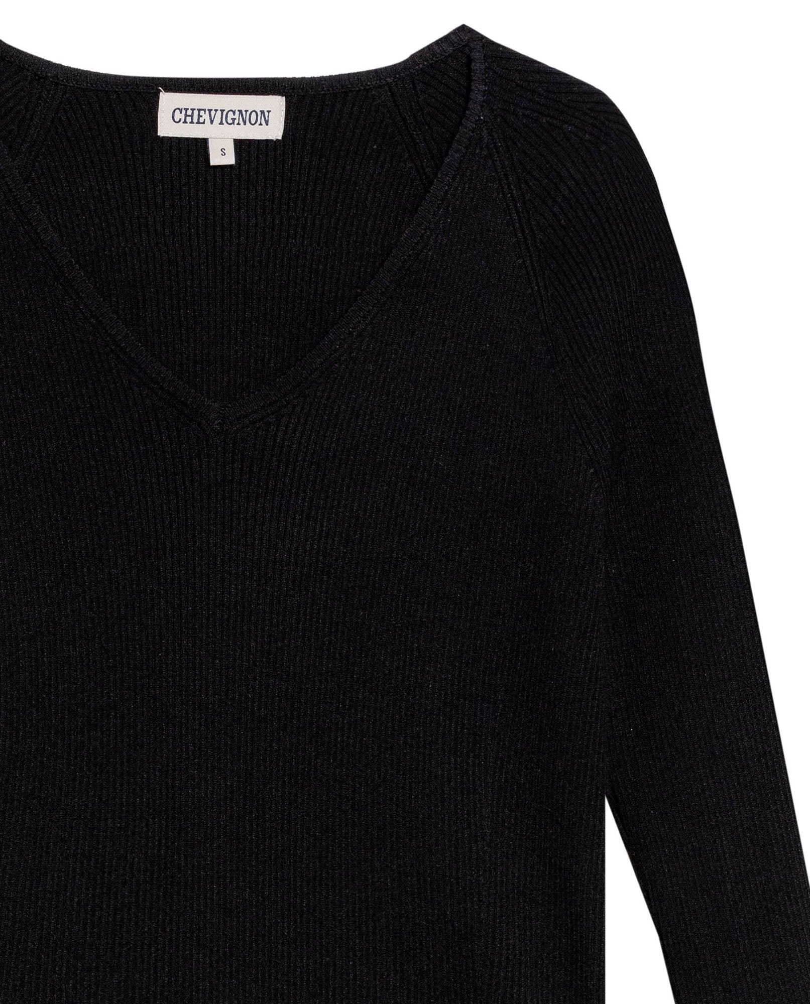 Women's Long Sleeve Heart-Shape V-Neck Knit Top, Compass - 7