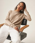 Women´s Wool Cashmere Sweater - Khaki 63_799H001_CAQ150309_0