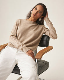 Women´s Wool Cashmere Sweater - Khaki 63_799H001_CAQ150309_0