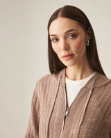Women´s Knit Hoodie Jacket - Beige 63_799H002_BEI151216_4