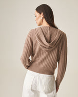Women´s Knit Hoodie Jacket - Beige 63_799H002_BEI151216_5
