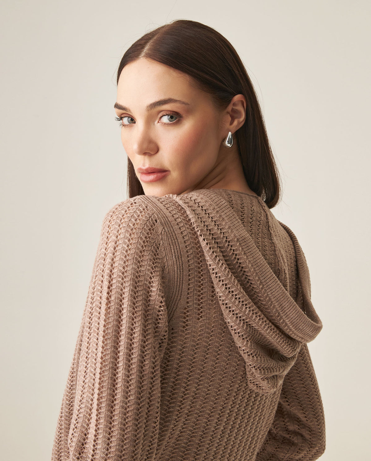 Women´s Knit Hoodie Jacket - Beige 63_799H002_BEI151216_6