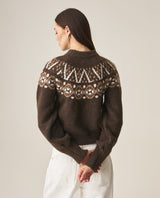 Women´s Fair Isle Sweater - Brown 63_799H003_CAF161334_5