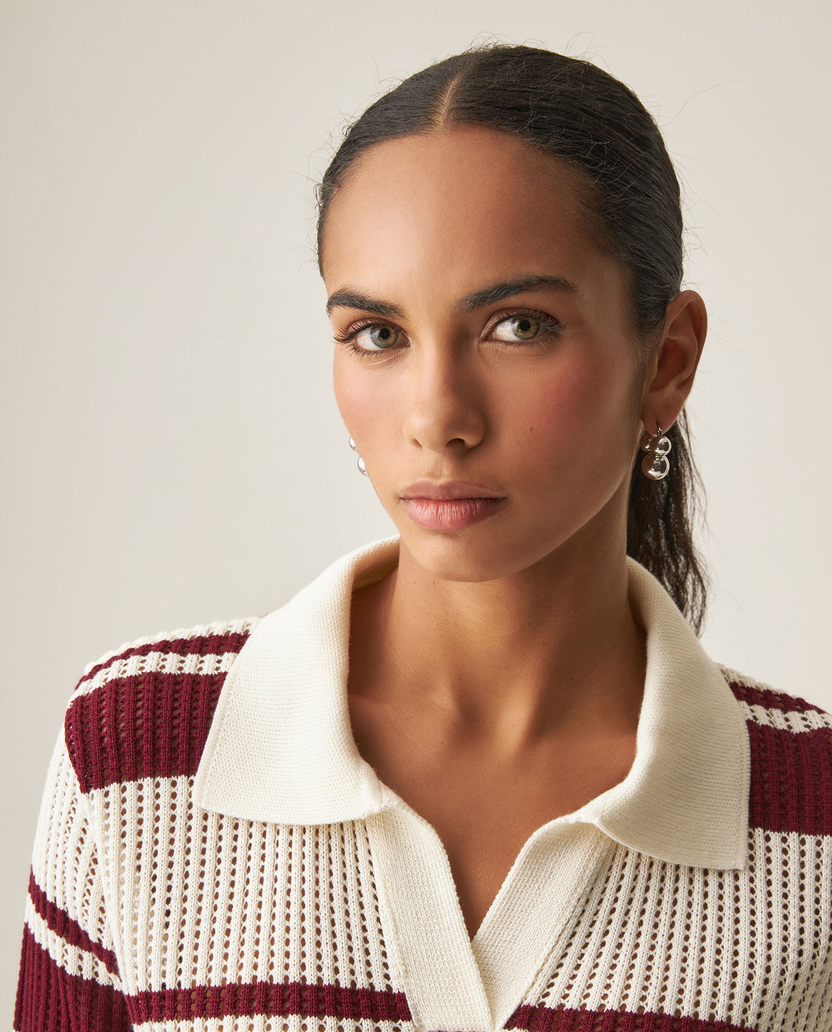 Women´s Polo Knit Top - Raw 63_799H900_CRU110103_4