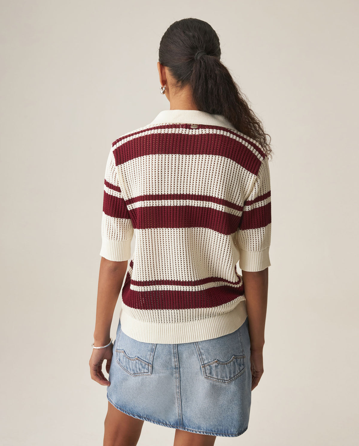 Women´s Polo Knit Top - Raw 63_799H900_CRU110103_5