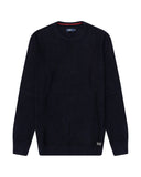 SLIM FIT TEXTURED SWEATER IN NAVY