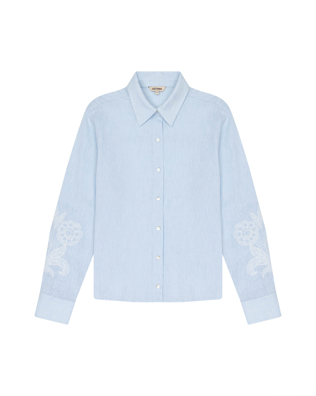 BABY BLUE LINEN SHIRT