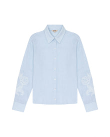 BABY BLUE LINEN SHIRT