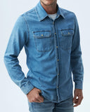 CHEMISE EN JEAN WESTERN COUPE SLIM