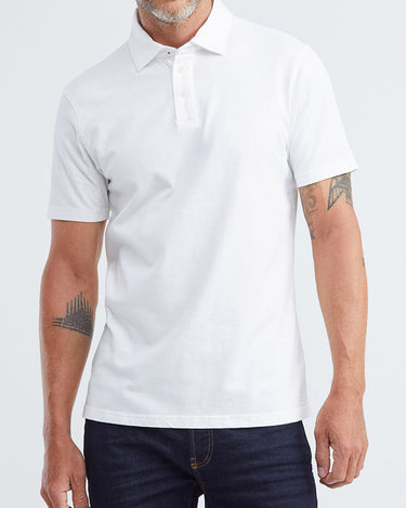 POLO SLIM DE JERSEY EN BLANCO