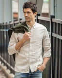 KHAKI LINEN SHIRT