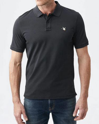 POLO ICÓNICO DE ALGODÓN NEGRO