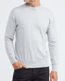 PULL BASIQUE EN COTON GRIS