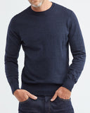 PULL BASIQUE EN COTON MARINE