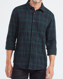 CLASSIC FIT PLAID SHIRT IN GREEN