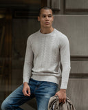 SLIM OUTDOOR SWEATER IN GRAY