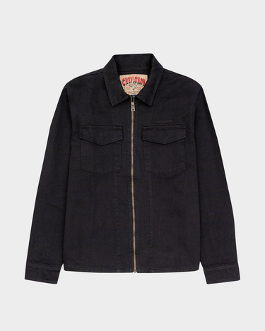 COTTON UTILITY JACKET IN BLACK