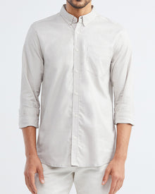 CLASSIC FIT POCKET SHIRT IN GRAY