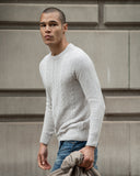 SLIM OUTDOOR SWEATER IN GRAY