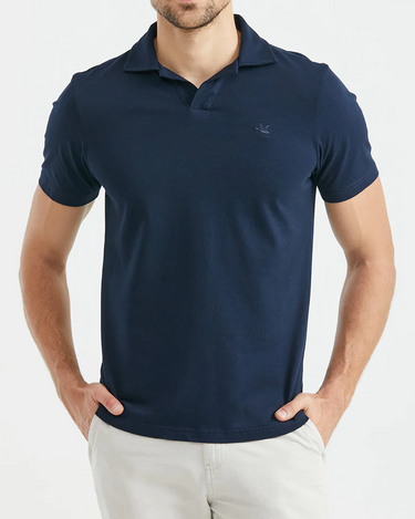 CLASSIC FIT SUMMER SKIPPER POLO IN NAVY