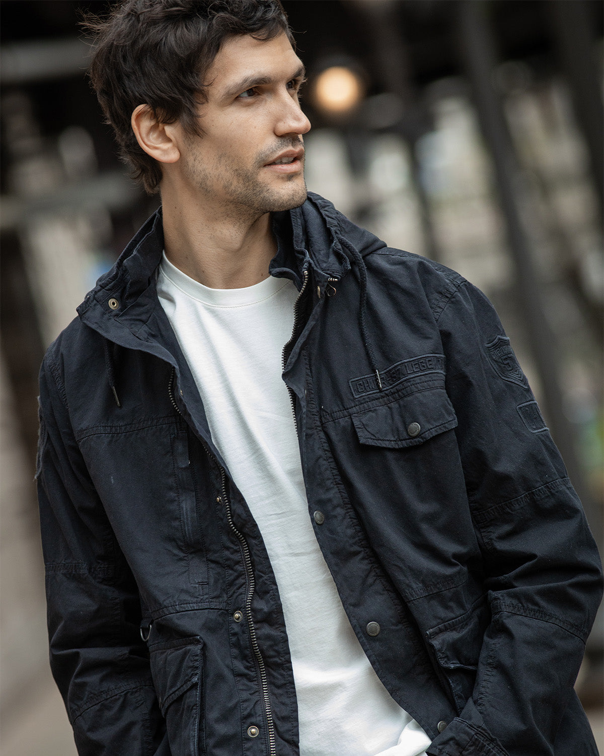 PARKA JACKET IN BLACK