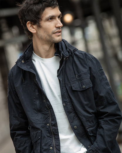 PARKA JACKET IN BLACK