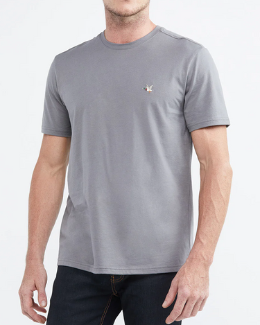 SLIM FIT PIMA COTTON TEE IN GRAY