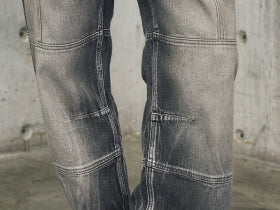 Men's Relaxed Fit Gray Jeans - Gray