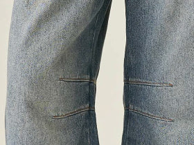 Women's Jeans Barrel Fit Crop - Blue Medium Wash