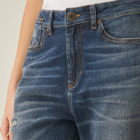 Women's Boy Fit Jeans - Blue