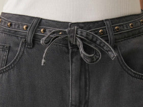 Women's Wide Leg Jeans - Black