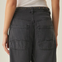 Women's Wide Leg Jeans - Black