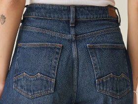 Women´s Wide Leg Jeans - Blue