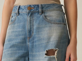 Women´s Heritage Wide Leg Jeans - Blue