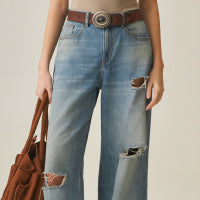 Women´s Heritage Wide Leg Jeans - Blue